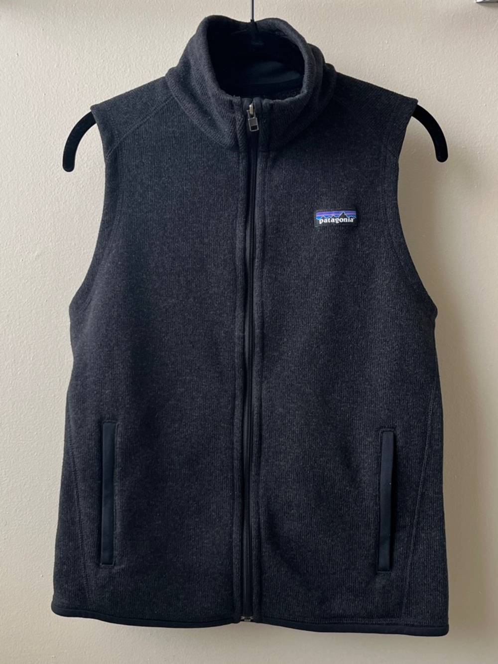 Patagonia Women’s Black Better Sweater Fleece Vest, Zip-Up Front- Size Small